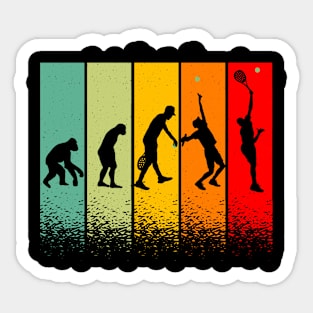 Evolution Tennisman idee cadeau Homme Sticker